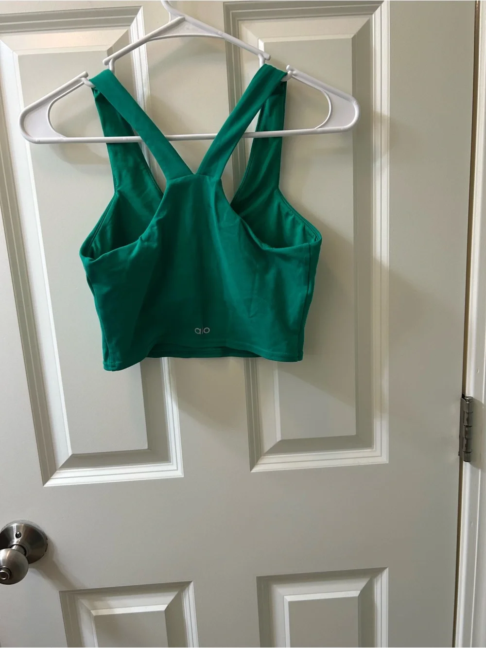 ALO Yoga Teal V-Neck Sports Bra Size Small